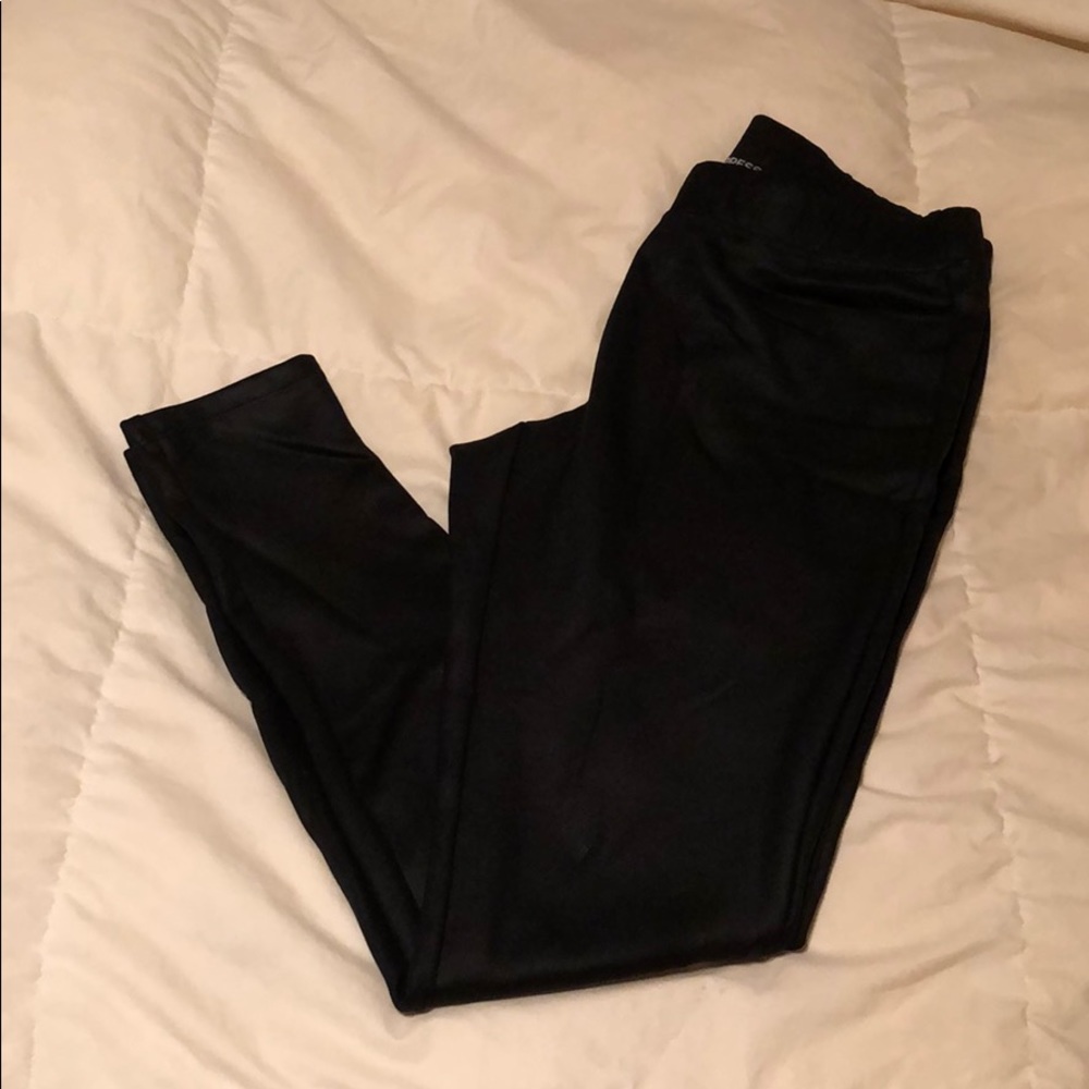 Express black pleather leggings